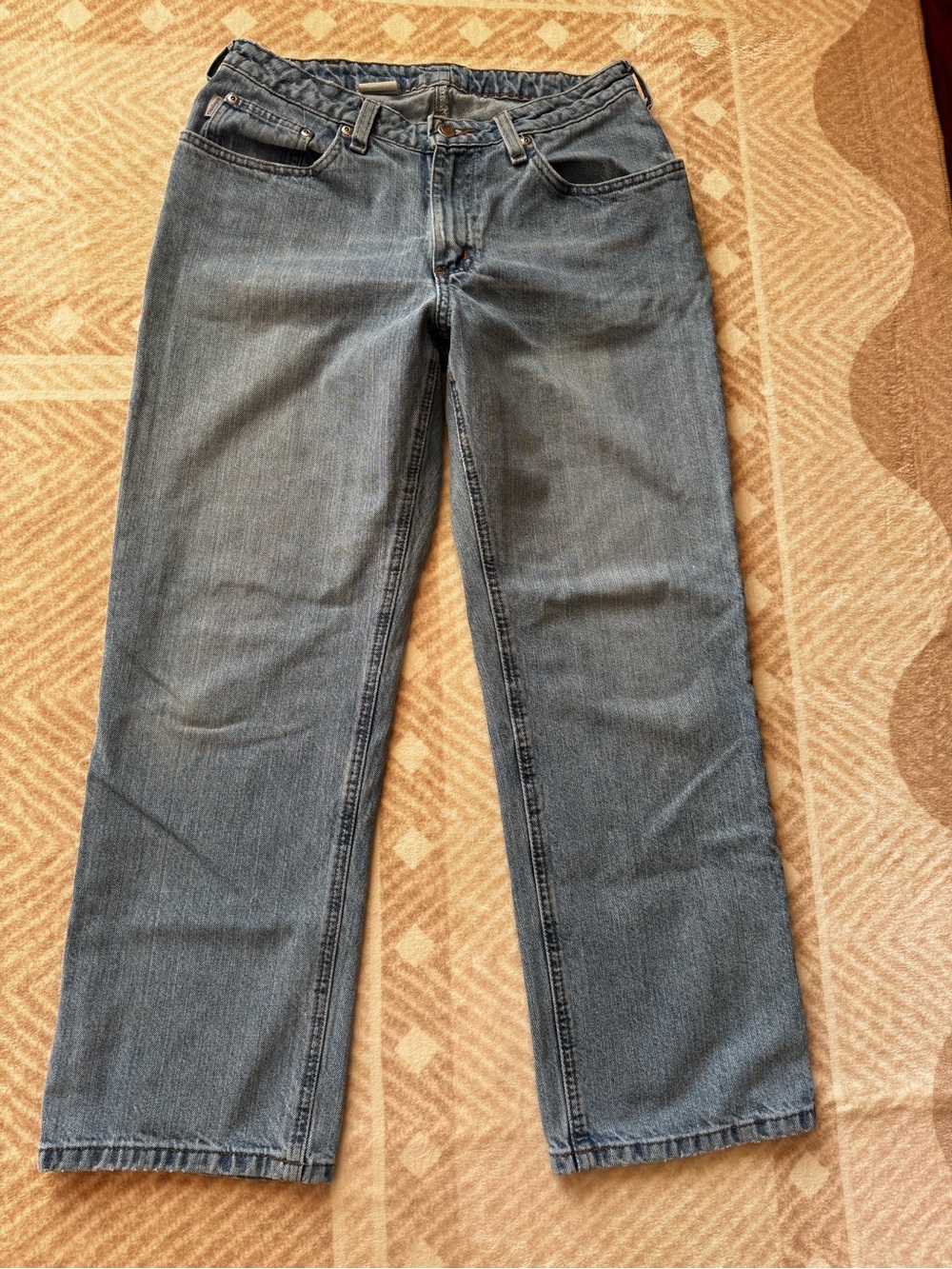 Carhartt Women's Straight-Leg Jeans in Faded Blue